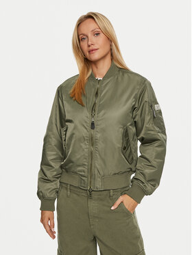 Guess Jeans Guess Jeans Bundy bomber W4YL01 WG932 Kaki Regular Fit