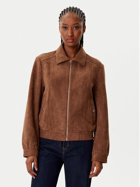 Morgan Morgan Jacke aus Kunstleder 252-GPOKEL Braun Regular Fit
