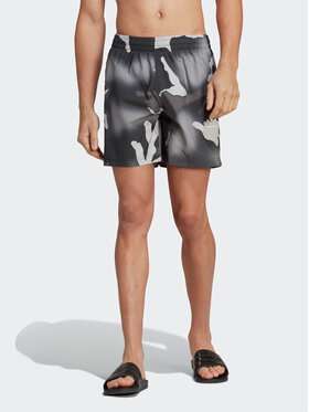 adidas adidas Plavecké šortky Originals Camo Swim Shorts HT4415 Černá Regular Fit