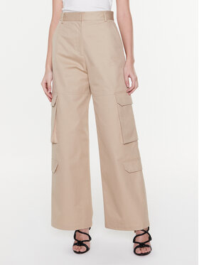 MSGM MSGM Pantaloni di tessuto 3441MDP21 237104 Beige Regular Fit