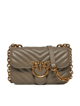 Pinko Pinko Дамска чанта Love Bell Mini AI 23-24 PLTT 100048 A14Q Сив