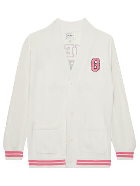 Guess Guess Strickjacke J5YR11 Z3OF0 Weiß Regular Fit
