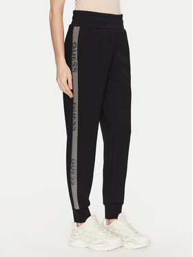 Guess Guess Teplákové kalhoty W5RB00 KBYE2 Černá Regular Fit