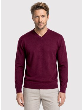 Pako Lorente Pako Lorente Sweter P26WN-2X-010 Bordowy Straight Fit