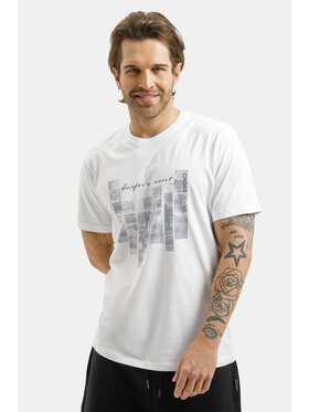 Cross Jeans Cross Jeans T-Shirt 16161-008 Biały Regular Fit