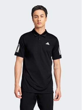 adidas adidas Koszulka techniczna Club Tennis 3-Stripes Czarny Regular Fit