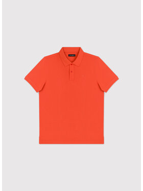 Pako Lorente Pako Lorente Polo P26SF-TX-003 Pomarańczowy Classic Fit