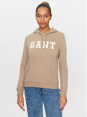 Gant Gant Džemperis ar kapuci Reg Graphic Hoodie 4200742 Bēšs Regular Fit