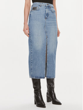 Liu Jo Liu Jo Džínsová sukňa UF3169 D4861 Modrá Regular Fit