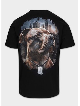 PITBULL PITBULL T-Shirt Koszulka męska HERO XXL Czarny Regular Fit