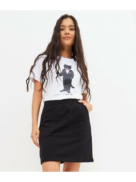 Manii'ta Lacitta Manii'ta Lacitta Spódnica Women's skirt MINI Czarny Regular Fit