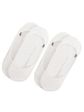 Tommy Hilfiger Tommy Hilfiger Členkové ponožky 343025001 Biela