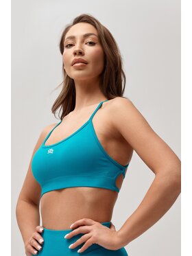 ROUGH RADICAL ROUGH RADICAL Biustonosz sportowy SEAMLES GLOW BRA Turkusowy