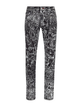 PHILIPP PLEIN PHILIPP PLEIN Jeansy 1925 Černá Straight Leg