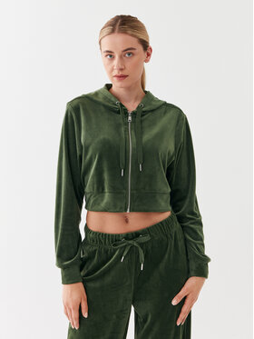 ONLY ONLY Mikina 15302591 Zelená Cropped Fit