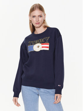 Tommy Jeans Tommy Jeans Mikina Luxe DW0DW14871 Tmavomodrá Regular Fit
