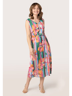 QUIOSQUE QUIOSQUE Sukienka letnia 4UD008 Kolorowy Regular Fit