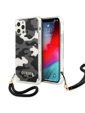 Guess Guess Etui na telefon iPhone 12 Pro Max Czarny