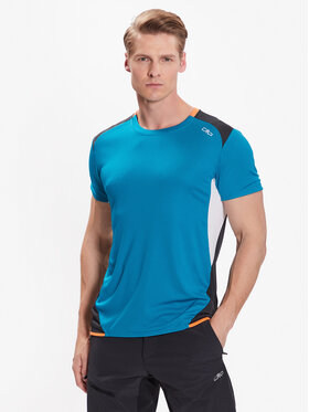 CMP CMP Тениска от техническо трико 33N6687 Син Regular Fit
