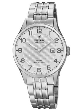 Festina Festina Zegarek F20005/1 Srebrny
