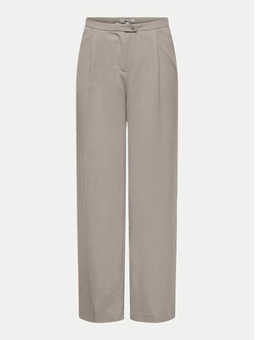 ONLY ONLY Bavlnené nohavice Leila 15338347 Béžová Wide Leg