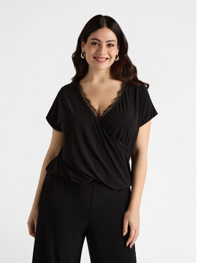 Fiorella Rubino Fiorella Rubino T-Shirt G448L008236N033 Czarny Regular Fit