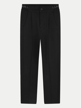 Karl Lagerfeld Kids Karl Lagerfeld Kids Hlače Z30264 S Crna Regular Fit