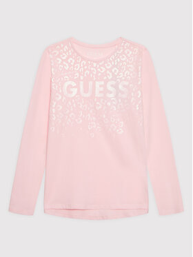 Guess Guess Bluzka J2YI01 K6YW1 Różowy Regular Fit