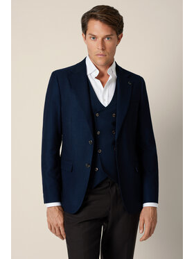 Lancerto Lancerto Marynarka Morges MA131225000025 Granatowy Slim Fit