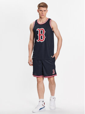 47 Brand Majica Brez Rokavov Boston Red Sox 47 Grafton Tank Mornarsko Modra Regular Fit