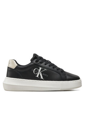 Calvin Klein Jeans Calvin Klein Jeans Tenisice Chunky Cupsole Laceup Lth Ml Mtl YW0YW01476 Crna
