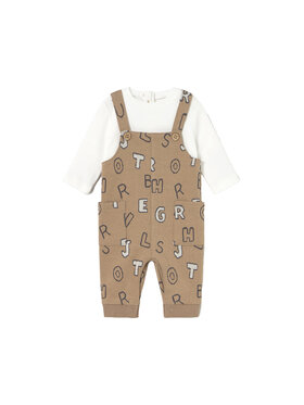 Mayoral Mayoral komplet_bluzka_i_ogrodniczki 2636 Коричневий Regular Fit