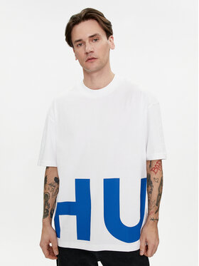 Hugo Hugo T-Shirt Nannavaro 50509840 Biały Oversize