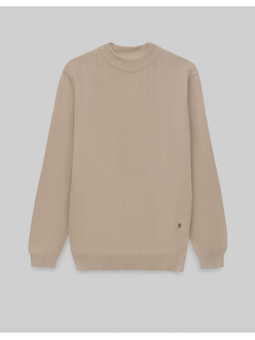 Borgio Borgio Sweter grottole_bz Beżowy Comfort Fit