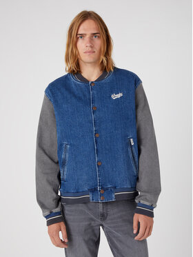 Wrangler Wrangler Blouson bomber Baseball W48272Z90 112331618 Bleu Regular Fit