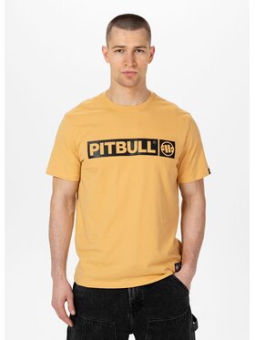 PITBULL PITBULL T-Shirt Koszulka Żółty Regular Fit