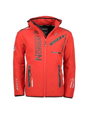 Geographical Norway Geographical Norway Kurtka softshell WW1973H/GN/Red / Black Czerwony Regular Fit