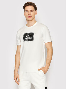 C.P. Company C.P. Company T-shirt Logo 12CMTS042A 005100W Bijela Regular Fit