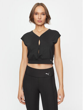 Puma Puma Koszulka techniczna Studio Yogini 523953 Czarny Tight Fit
