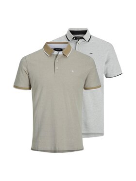 Jack&Jones Jack&Jones Polo 26108 Beżowy Comfort Fit