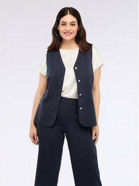 Fiorella Rubino Fiorella Rubino Kurtka outdoor L053L000065N034 Niebieski Regular Fit