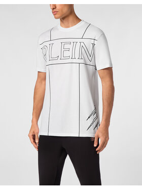 Plein Sport Plein Sport T-Shirt 19549 Biały Regular Fit