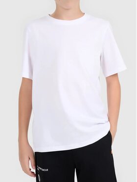 4F 4F T-Shirt 4FJWMM00TTSHM3605-10S Biały Regular Fit