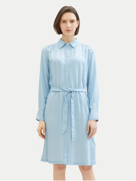 Tom Tailor Tom Tailor Hemdkleid 1040366 Himmelblau Regular Fit
