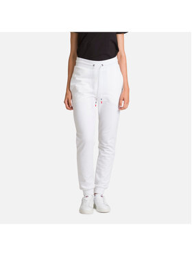 Rossignol Rossignol Spodnie dresowe W Logo Pant Fl Biały Regular Fit