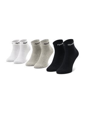 Reebok Reebok Набір 3 пар низьких шкарпеток unisex Act Core Ankle Sock 3P GH8168 Білий