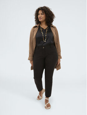 Fiorella Rubino Fiorella Rubino Pantaloni di tessuto P031L102412N033 Nero Regular Fit