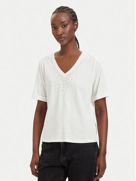 Liu Jo Sport Liu Jo Sport T-Shirt TA6284 JS923 Creme Regular Fit