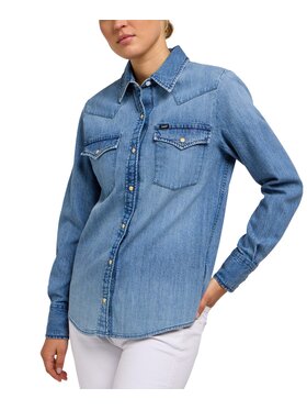 Lee Lee Koszula jeansowa 112350257 Niebieski Regular Fit