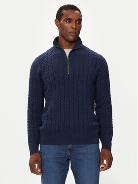 Wrangler Wrangler Sweter 112357291 Granatowy Regular Fit